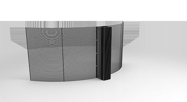 पी2.6-5.2 HD पारदर्शी एलईडी डिस्प्ले पैनल 2500nits लटकती स्थापना