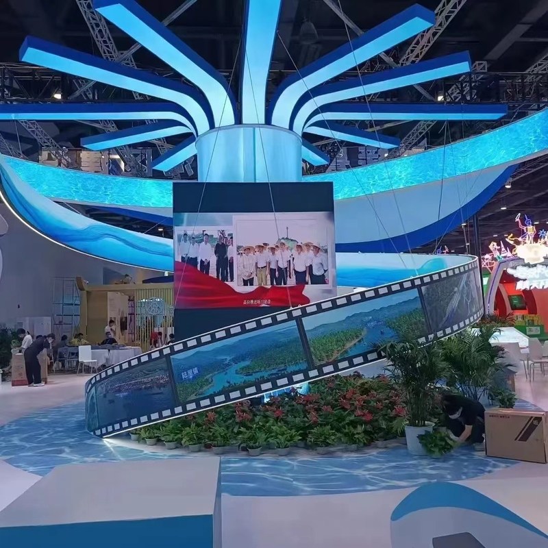 हल्के लचीला एलईडी डिस्प्ले स्क्रीन दीवार बहुरंगी 2 मिमी पिक्सेल पिच